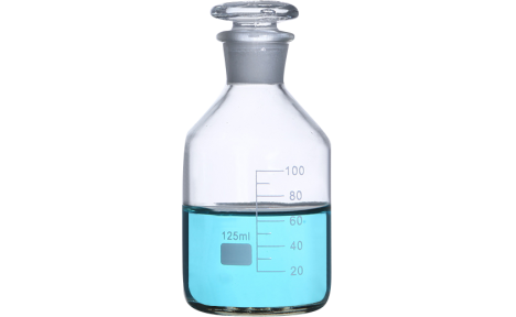 蜀牛 中性料小口试剂瓶 白色透明玻璃细口瓶 实验室磨砂口玻璃窄口瓶60ml-1000ml