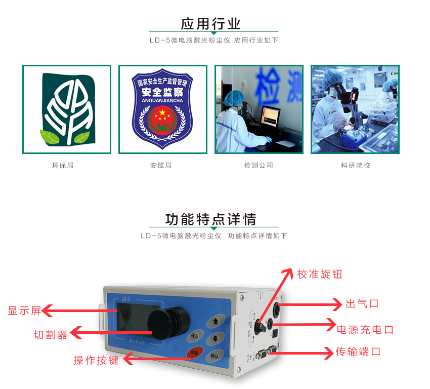 聚创环保LD-3微电脑粉尘检测仪